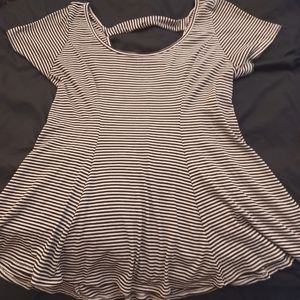 Cute flair top with open back from Torrid size 1 or comparable size to Large/XL